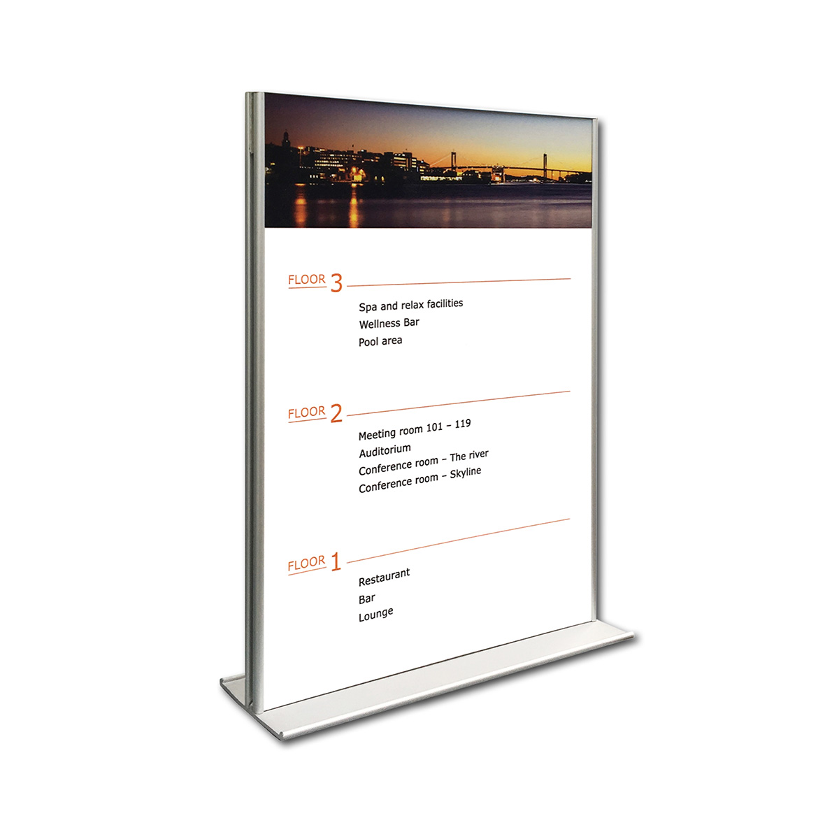 Bordsskylt, dubbelsidig - A4 (SLIM) - Bild 1