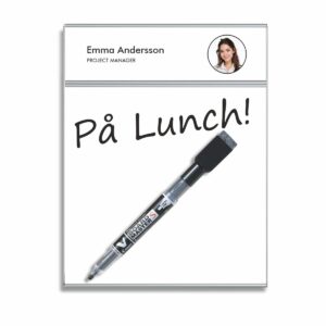 Whiteboardtavla med rubrik (SLIM)