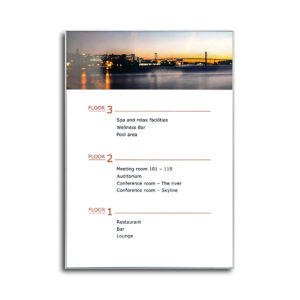 Dokumenthållare / Informationsskylt, plan – A-format